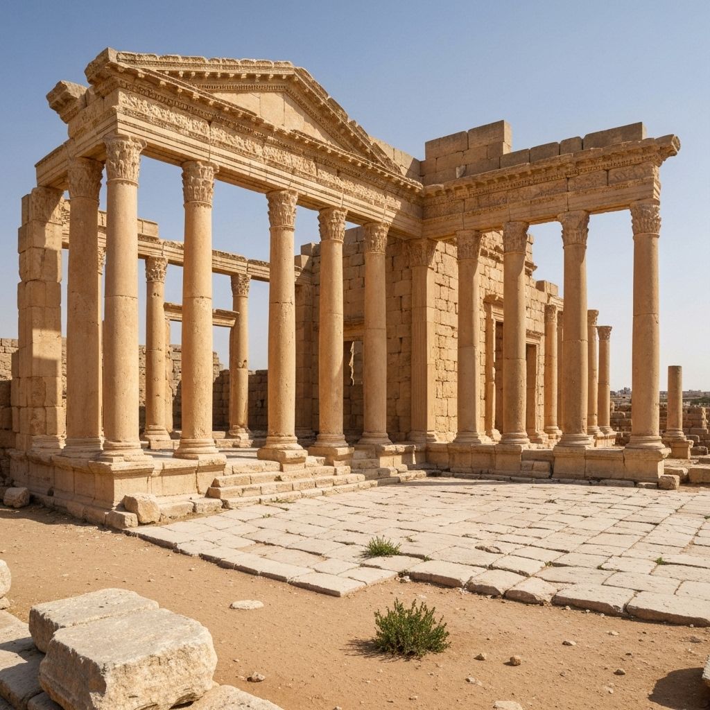 آثار لبدة الكبرى الرومانية في ليبيا